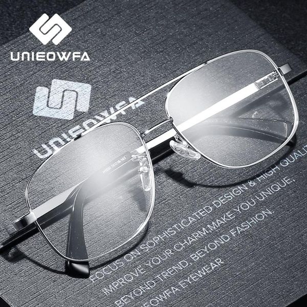 

prescription frame glasses for men transparent clear eyeglasses frame optical myopia spectacles pilot style 2020, Black