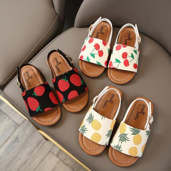 

100% soft leather children casual sandals summer new boys girls beach shoes kids sport sandals baby toddler shoes princess, Black;red