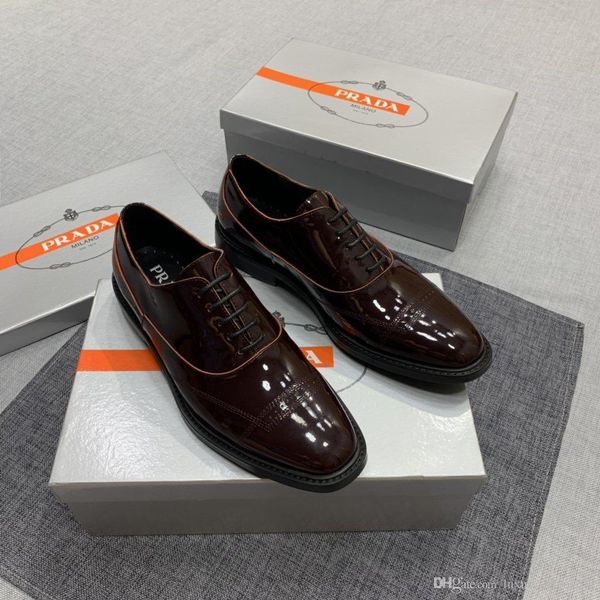 

2020 fashion's newly launched brand dress shoes, brushed leather loafers make high-quality fashion trends leather dress shoes1