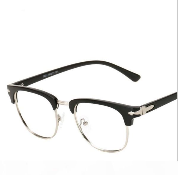 

donna tr90 flexible frame man glasses optical eyeglasses wood half frames for men women reading clear lens, Black