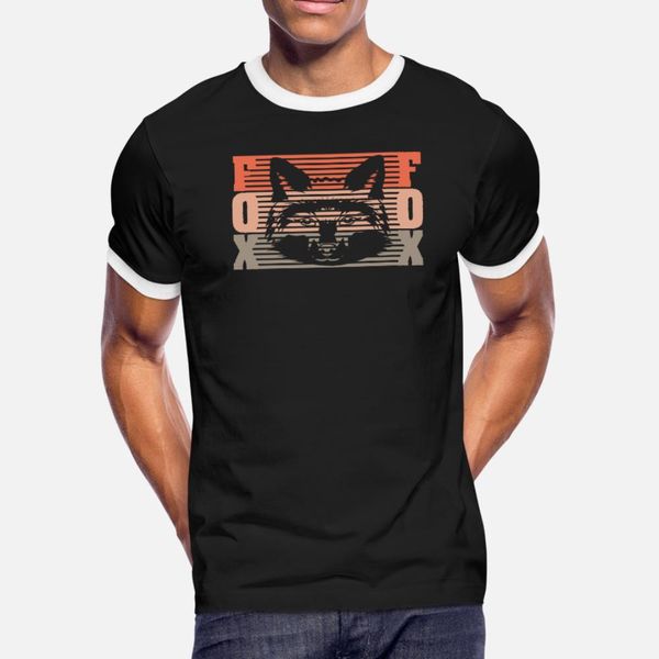 

fox t shirt men customized cotton s-3xl normal crazy funny casual spring autumn unique shirt