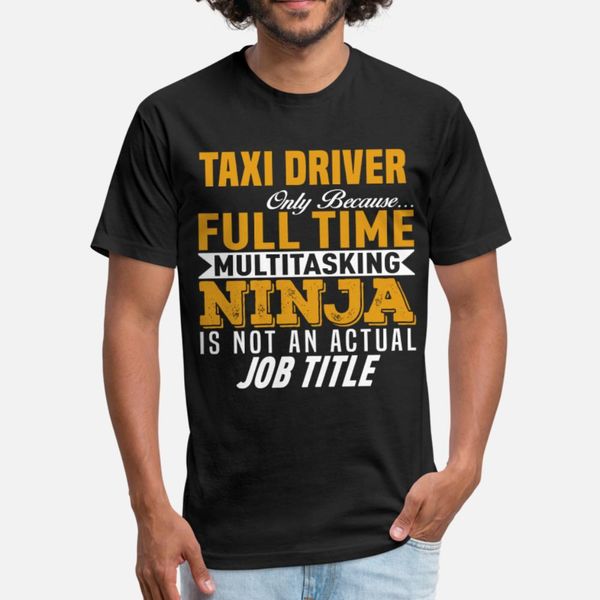 

taxi driver t shirt men character cotton round neck unique fitness authentic spring letters shirt