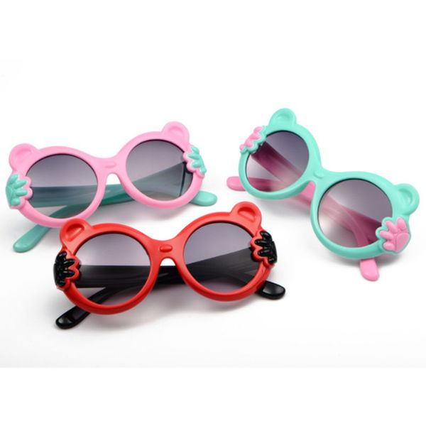 

2020 children sunglasses cute round toad sunglasses uv400 plastic sport sun glasses for baby girls boys glasses oculos, White;black