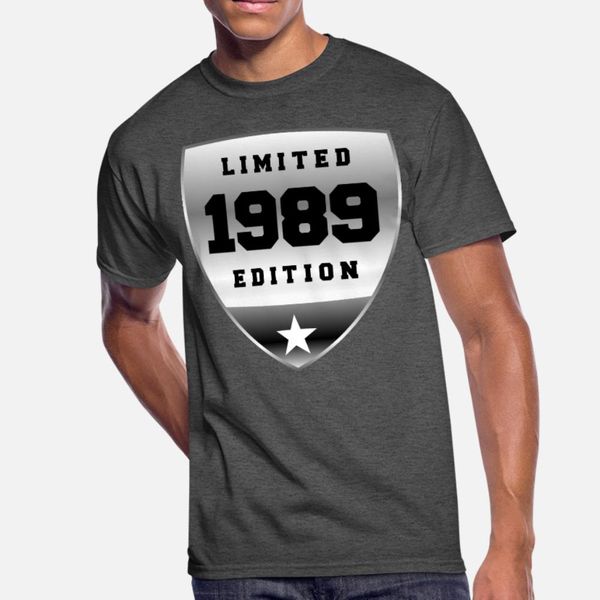 

1989 shield t shirt men design tee shirt euro size s-3xl slim sunlight new style spring outfit shirt, White;black