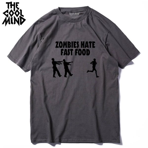 

coolmind zo0111a short sleeve cotton zombies men t shirt casual men t-shirt summer printed men tshirt mens tee shirts