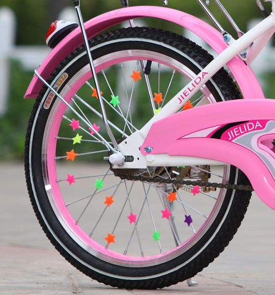 

36pcs bicycle wheel spoke plastic beads multi color children clips decoration bike colorful baby kid gifts cycling accessories