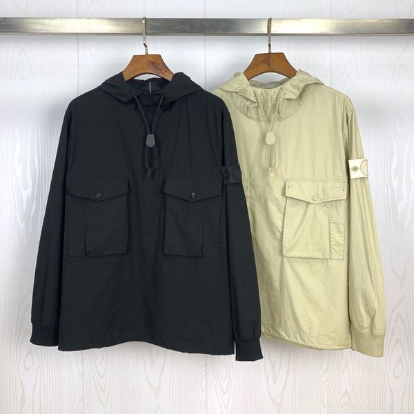 

2020ss compass badge designer ghost collection women men hooded jacket windbreaker packets men casual jackets coat cx200820, Black;brown