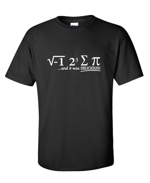 

2019 new summer casual tee shirt я поел пирог и это было восхитительно math sarcastic юмор смешные graphic t shirt