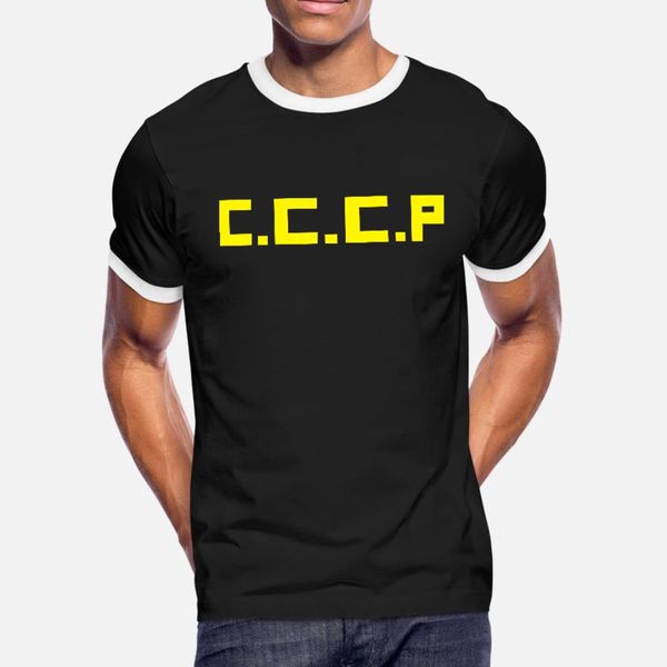 

cccp t shirt men designer cotton o neck gents anti-wrinkle authentic spring autumn outfit shirt