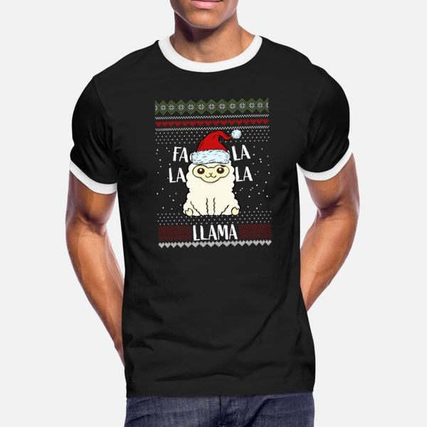 

christmas santa llama t shirt men designer tee shirt euro size s-3xl pictures fitness new style summer style normal shirt