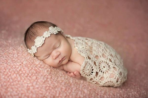 

crochet baby blankets newborn pgraphy props,rosette wrap baby pattern knitted blankets
