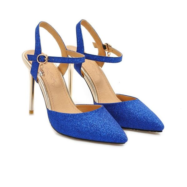 

plus size pointy fashion sandals high heels sandals women shoes woman summer ladies, Black