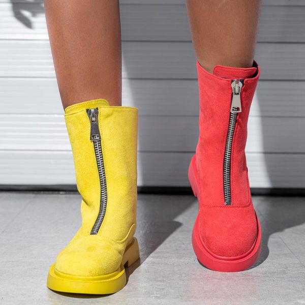 

genuine leather shoes women boots 2020 autumn winter fashion handmade boots warm soft outdoor casual flat shoes woman zip, Black