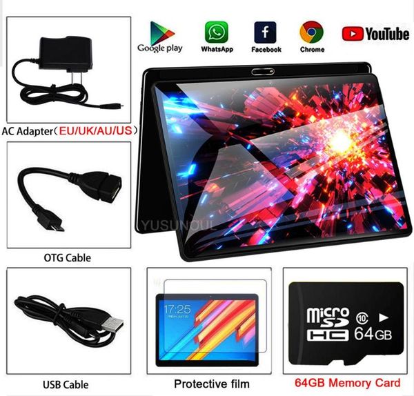 

tablet pc dual glass 10 inch android 9.0tablette 2gb 32gb wifi bluetooth tablets with gps phone call