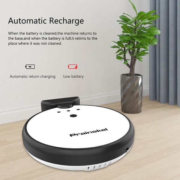 

prainskel f20-ai robot vacuum cleaner for home auto recharge 1000pa suction app control planned navigation smart robot aspirador