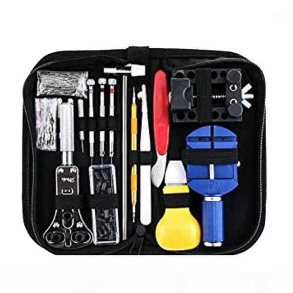 

147 pcs watch repair tool kit case opener link spring bar remover watch kit metal watchmaker tools for adjustment set band1