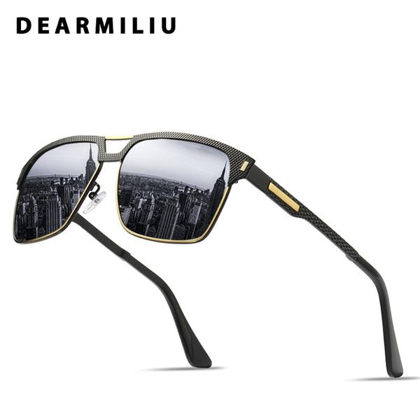 

dearmiliu 2020 men's polarized sunglasses women driving square eyewear accessories sun glasses goggle uv400 gafas de sol for men, White;black