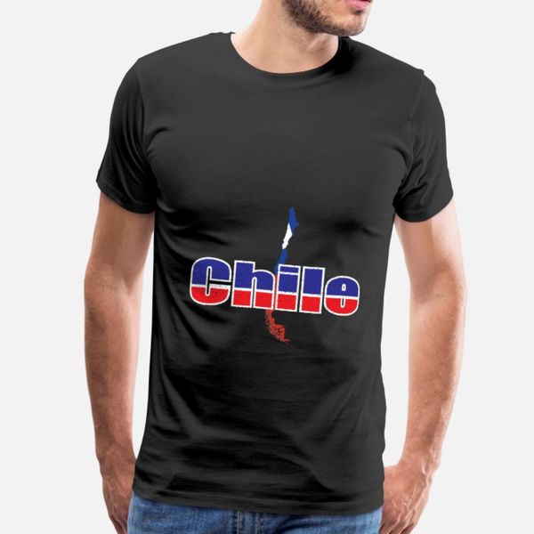 

chile t shirt men designer 100% cotton plus size 3xl unique graphic new fashion spring vintage shirt