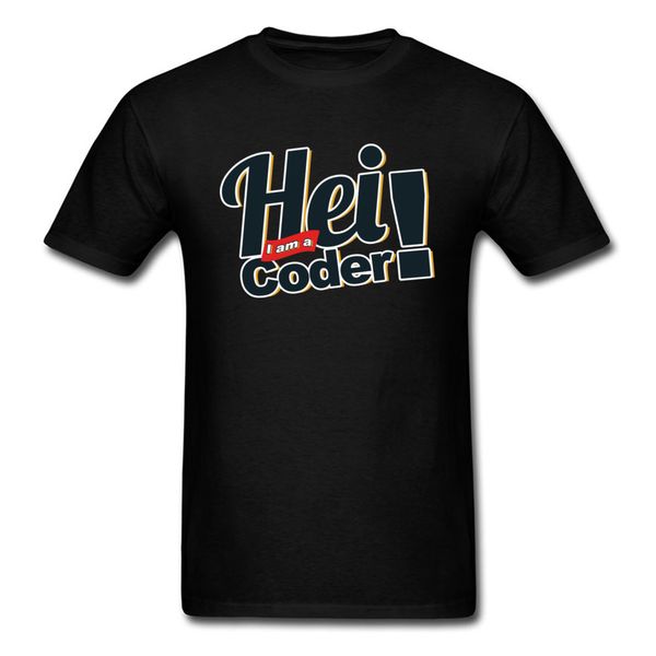 

letter tee shirt programmer coder classic & tees father short sleeve for men cotton fabric crew neck t-shirt ing