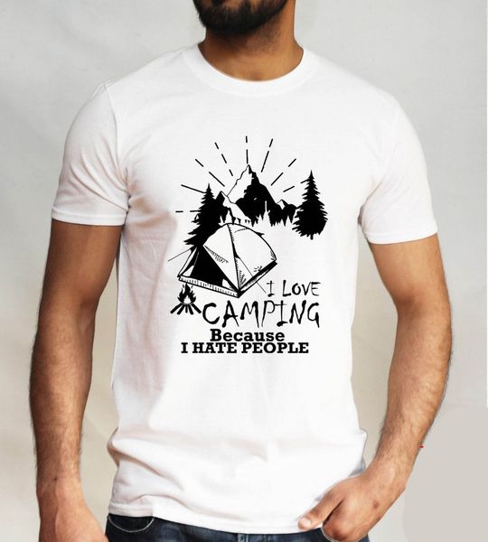 

2019 new summer man tee shirt i love camping t shirt funny rude tee holiday fashion novelty wild mens gift funny t-shirt