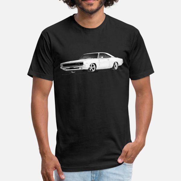 

1968 зарядное устройство тенниска мужчин персонализированные хлопка s-xxxl одежда fit мода лето стиль unique рубашка, White;black