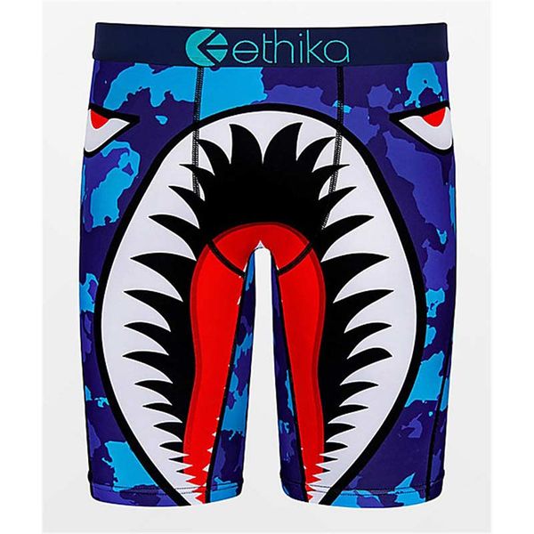 2020 New Designes Ethika Men Boxer Briefs Shark Printing Sports Hip Hop