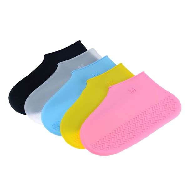 

сгущает силикон дождя сапоги водонепроницаемая крышка башмака unisex обувь протекторы прозрачные non-slip непромокаемый костюм дождя пальто