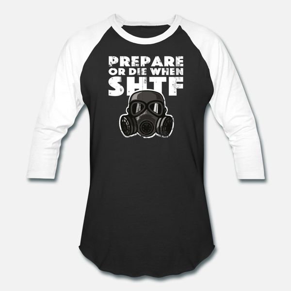 

prepper prepare or die when shit hits the fan doom t shirt men create cotton crew neck costume anti-wrinkle new style pictures shirt