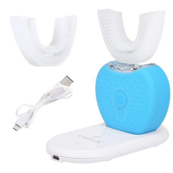 

360 degree automatic sonic electric toothbrush silicone ultrasonic electronic tooth brush usb rechargeable replacement head
