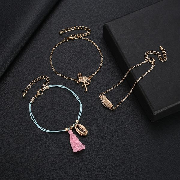 

bangles women flamingos bracelet creative watermelon bracelets shell fashion kids jewelry trendy metal bransoletka, Black