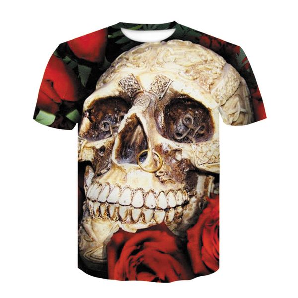 

masked new woman men beauty kiss skull print halloween 3d print shirts harajuku hentai plus size men clothing