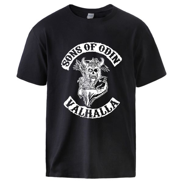 

vikings sons of odin tshirt for man 2020 summer short sleeve sportswear t shirt man brand sportswear man cotton top