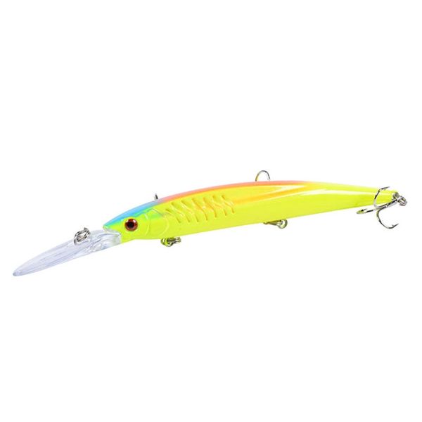 

1pcs classic fishing lure 15.2cm 12.2g suspend wobblers minnow hard artificial plastic pike crankbait for bass carp fishing
