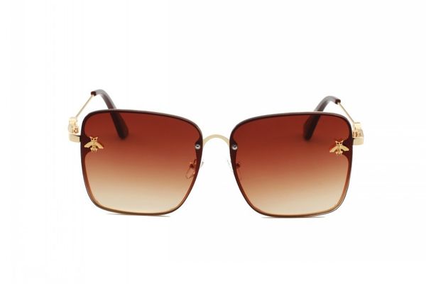 

2020fashion popular designer sunglasses 2200 small bee pilot frame uv lens steampunk outdoor style, White;black