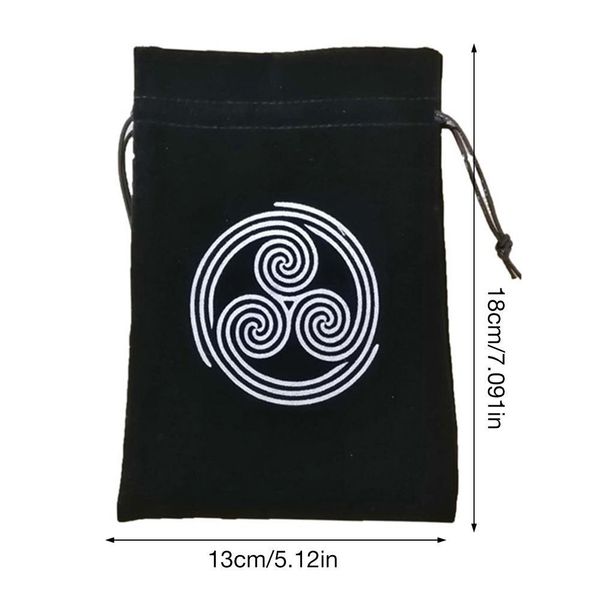 

совет celtic таро 1 толстая сумка для хранения 3шт velvet drawstring мешок карты runes защитные карты игры 13x18cm вышивка yxlvan xjfshop