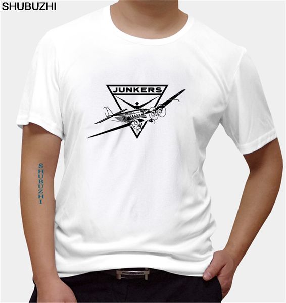 

t-shirt men fashion 100% cotton for man t shirts design t-shirt tante ju 52 hugo junkers luftwaffe aircraft flieger euro size