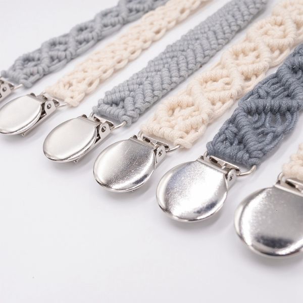 

dropshipping baby pacifiers newborn leashes appease children nipple clip chain holder vintage simple crochet hand made for bebes