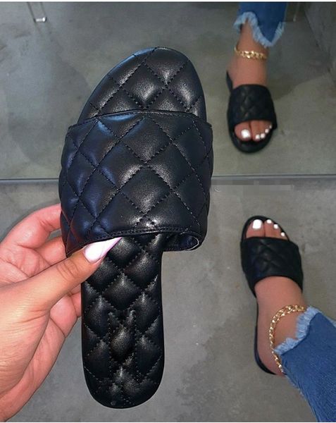 

new fashion brand women slipper cross women outdoor beach flip flops open toe ladies casual flat slides shoes, Black