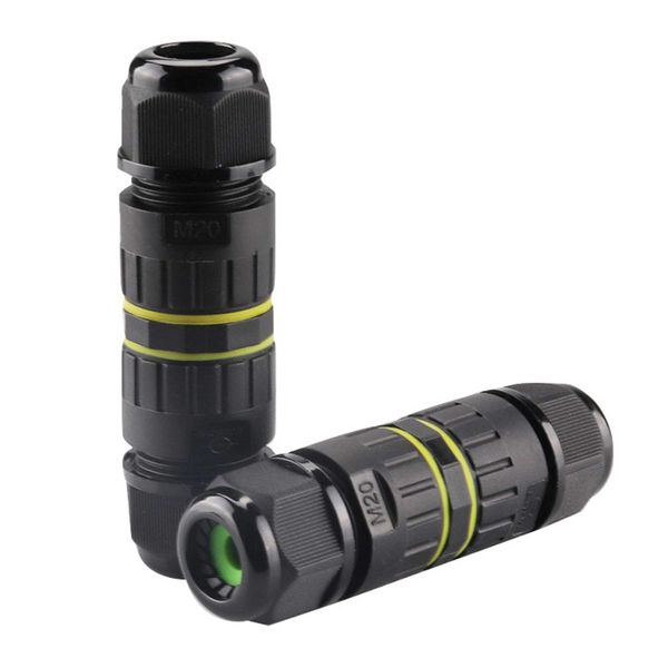 

2pcs m20 ip68 waterproof cable connector outdoor plastic coupler junction box