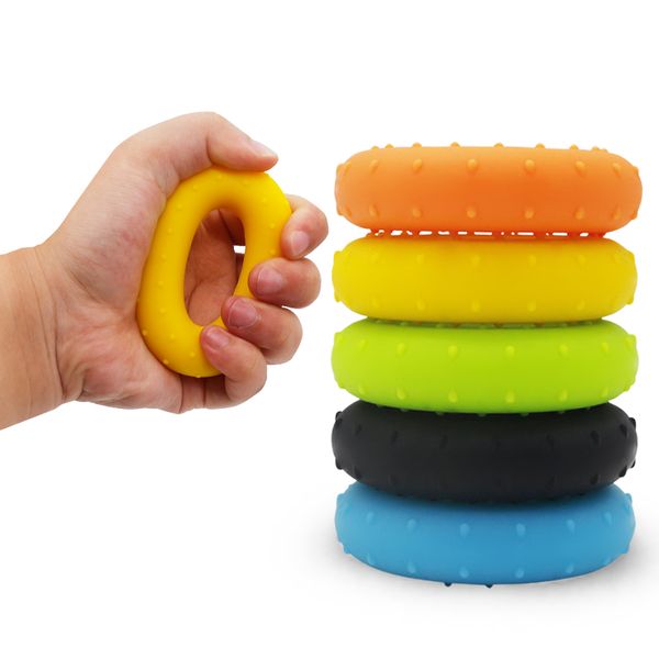 

silica gel portable hand grip gripping ring carpal expander finger trainer grip strength rehabilitation stress ring