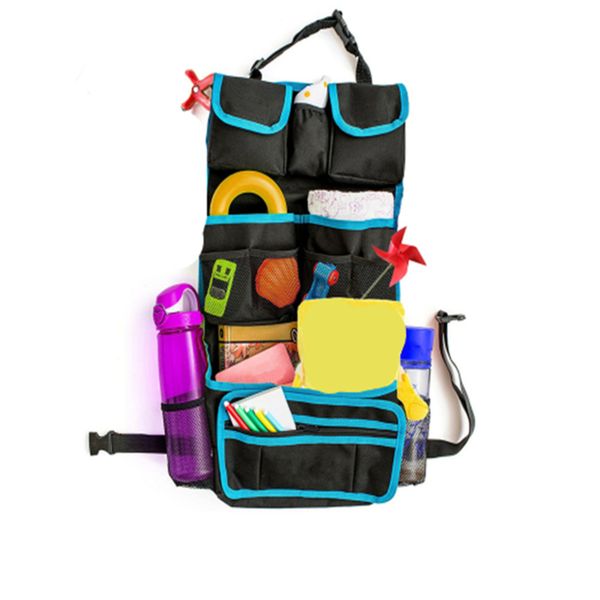 

black car seat storage bag multifunction car storage hanging bag multi-pocket seat back bags