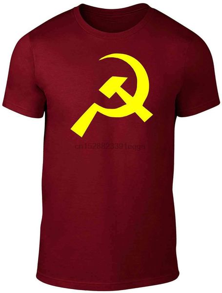 

молот серп коммунистическая тенниска - cccp коммунизм русский советский флаг футболка подарок на день рождения tee shirt
