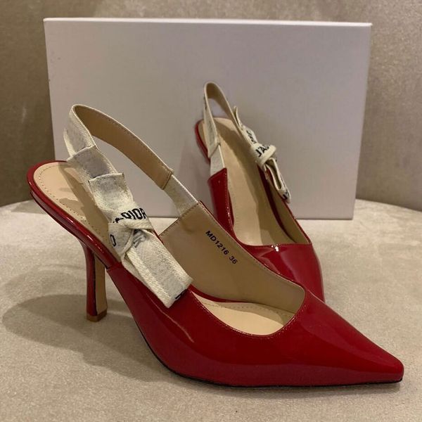 

pointed elegant wedding shoes fashion women's shoes leather high heels ribbon bow new women's sandals large wholesale dress shoes, Black