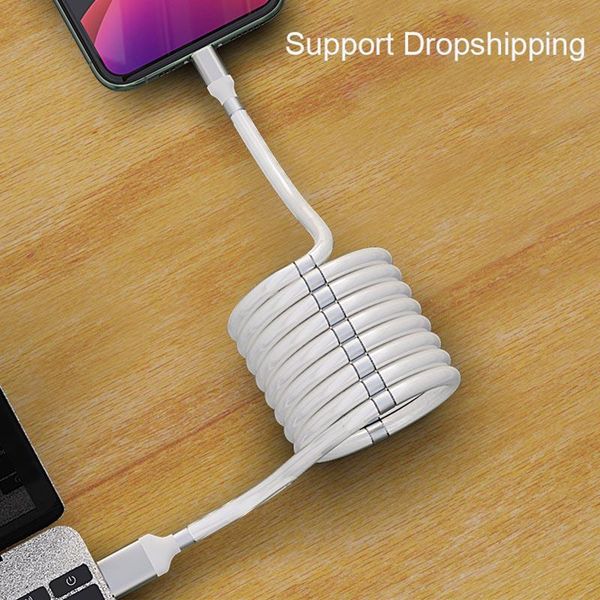 

1m fast date cable for all smartphone samsung oem quality usb data silicone charger phone cable magnetic attraction new fashion