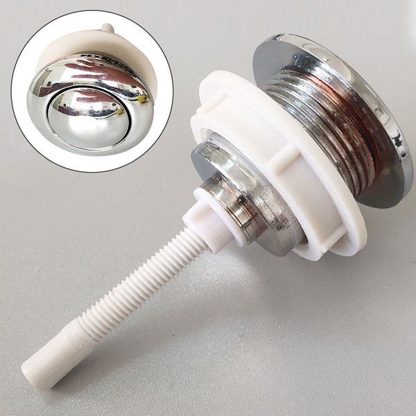 

toilet button water saving single press bathroom mounting hole rod push switch