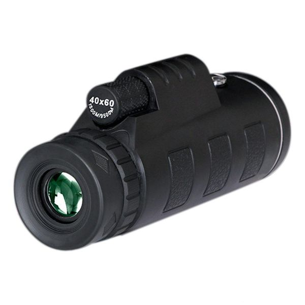 

day and night vision hd 40x60 handheld optical monocular outdoor camping hunting telescope zoom with compass tripod phone clip moq:50pcs