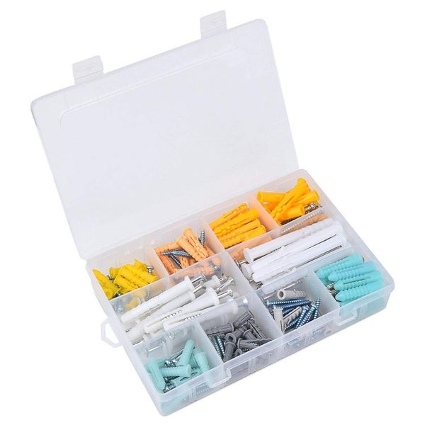 

200pcs self drilling screws kit drywall stainless steel hardware ribbed bolt