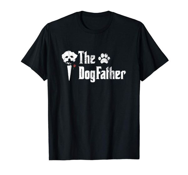 

mens the dogfather maltese dog dad tshirt father's day gift men summer short sleeves casual t-shirt s-3xl hip hop t shirt