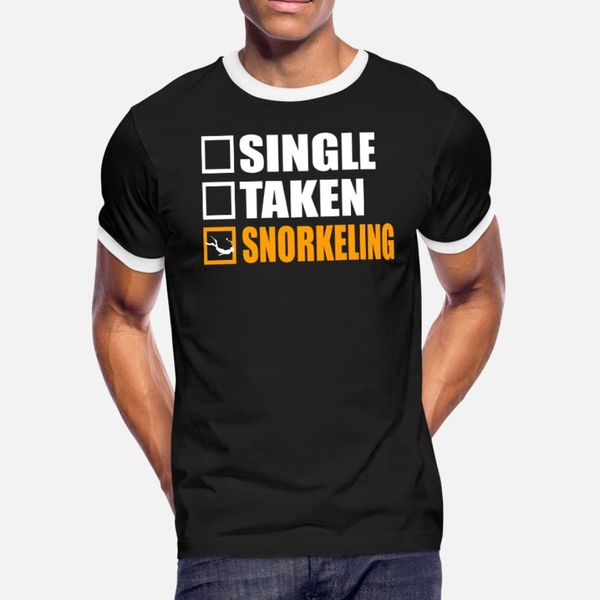 

snorkeling is my girlfriend t shirt men character cotton s-xxxl costume fitness humor spring pattern shirt