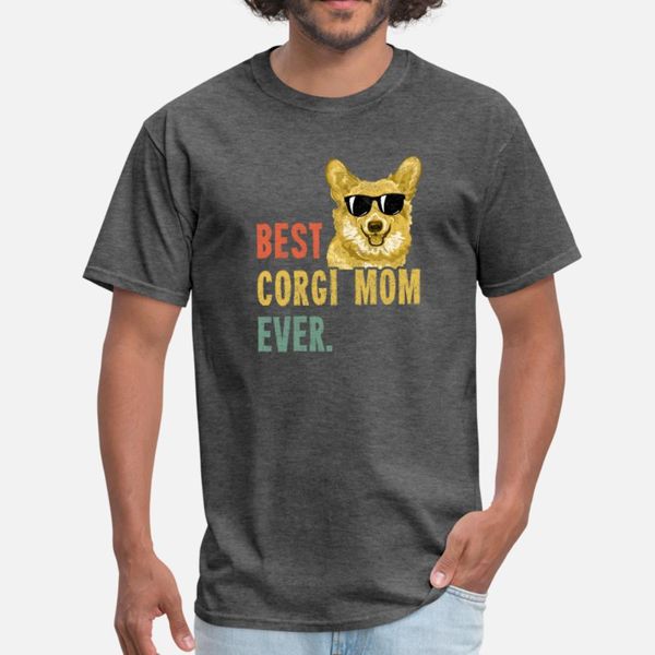 

corgi corgi mom ever retro dog funny t shirt men customized cotton euro size s-3xl costume gift funny summer outfit shirt